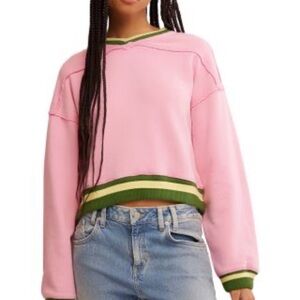 Free People pink v-neck